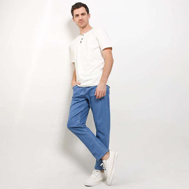 Hush Puppies Pakaian Pria Long Pants Rowan In Blue