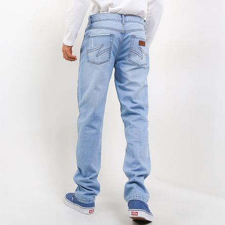 Hush Puppies Pakaian Pria Long Pants Grinda In Light Blue