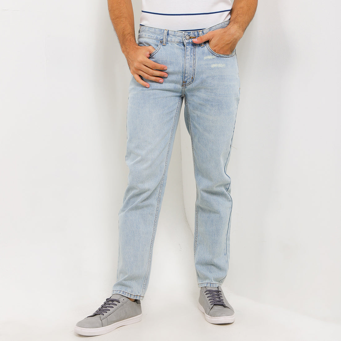 Hush Puppies Pakaian Pria Denim Thiago In Light Blue