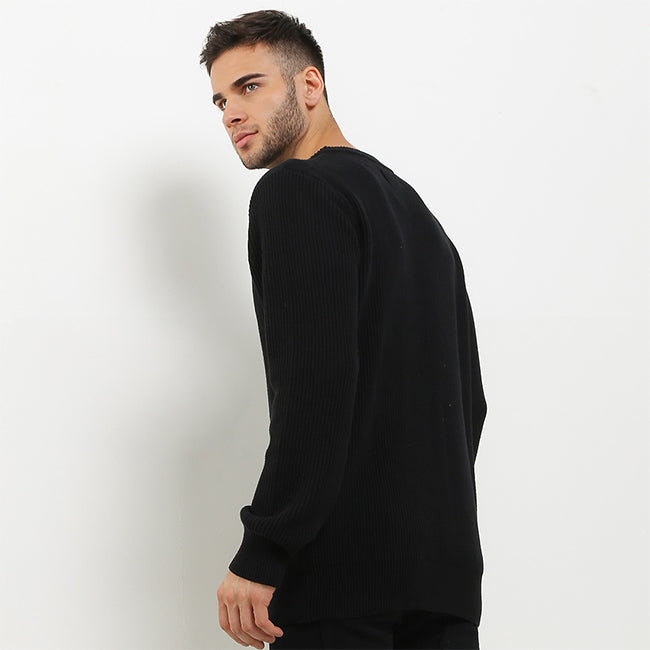 Hush Puppies Pakaian Sweaters Pria Buckwheat In Black