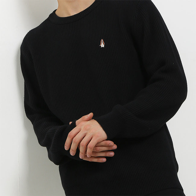 Hush Puppies Pakaian Sweaters Pria Buckwheat In Black