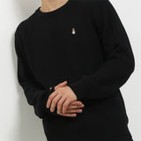 Hush Puppies Pakaian Sweaters Pria Buckwheat In Black