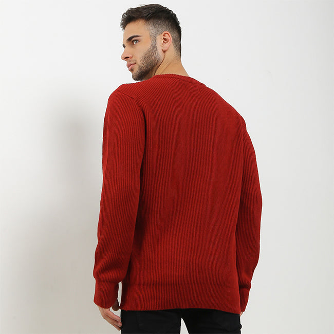 Hush Puppies Pakaian Sweaters Pria Buckwheat In Red