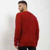 Hush Puppies Pakaian Sweaters Pria Buckwheat In Red