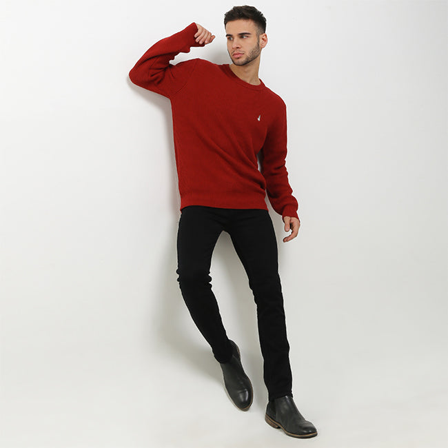 Hush Puppies Pakaian Sweaters Pria Buckwheat In Red