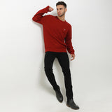 Hush Puppies Pakaian Sweaters Pria Buckwheat In Red