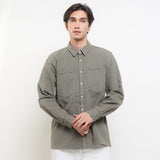 Hush Puppies Pakaian Denim Pria Alamon In Light Olive
