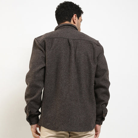 Hush Puppies Apparel Pria Kemeja Drillo In Brown S