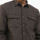 Hush Puppies Apparel Pria Kemeja Drillo In Brown S
