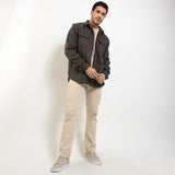Hush Puppies Apparel Pria Kemeja Drillo In Brown S
