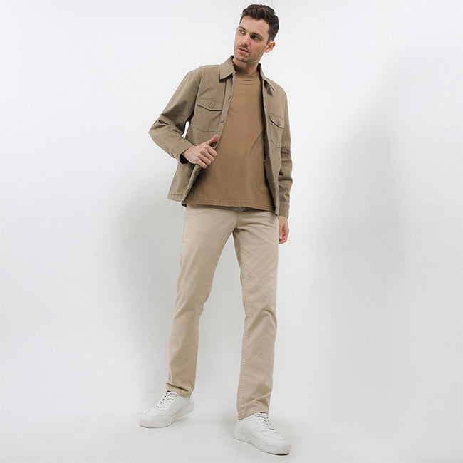 Hush Puppies Pakaian Pria Shirt Cavano In Khaki S