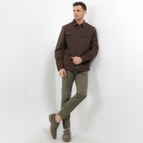 Hush Puppies Pakaian Pria Shirt Tirade In Brown S