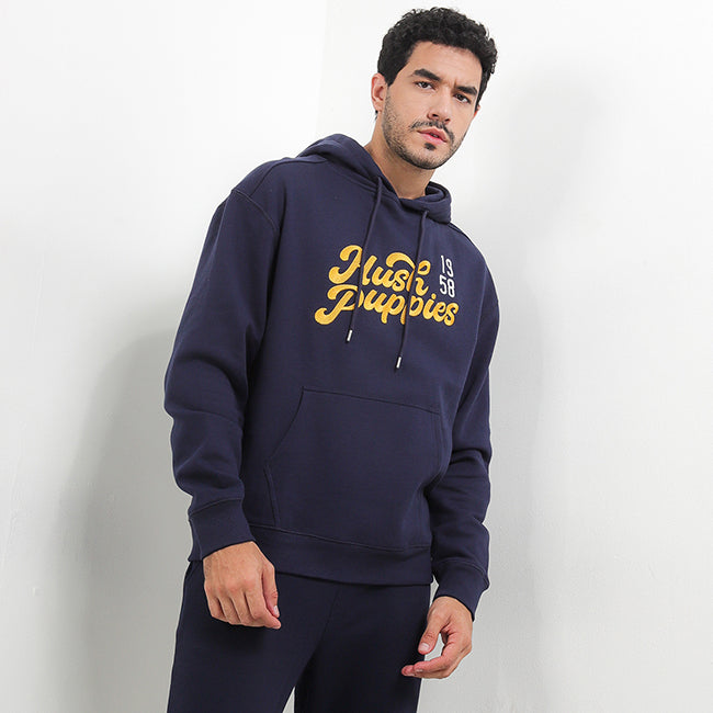 Hush Puppies Pakaian Pria Sweater Tripp Po In Navy