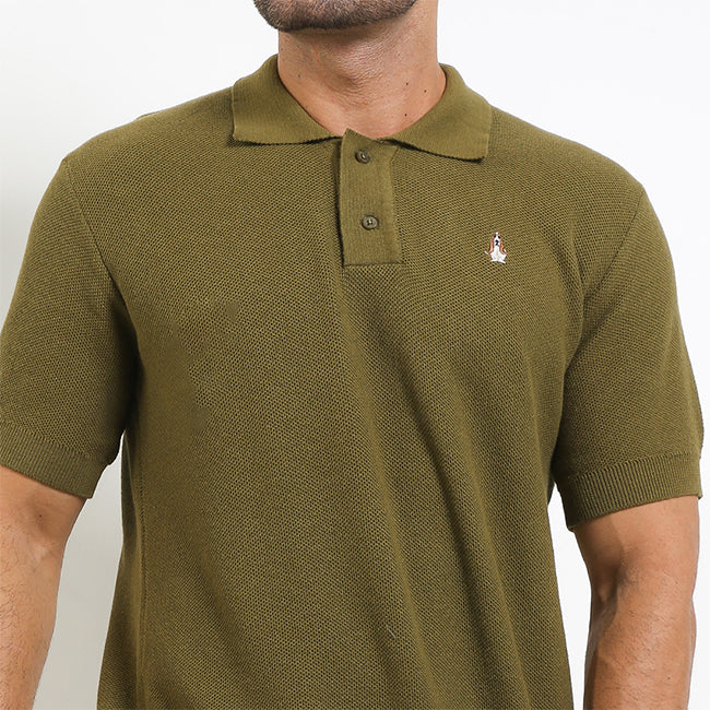 Hush Puppies Pakaian Pria Polo Tutto In Olive