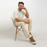 Hush Puppies Pakaian Pria Polo Tutto In Off White