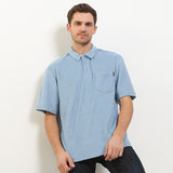 Hush Puppies Pakaian Pria Polo Kram In Light Blue