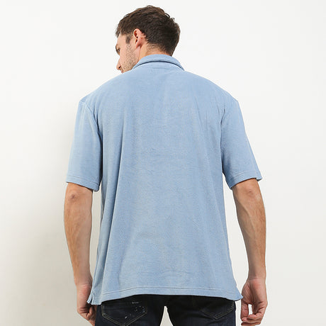 Hush Puppies Pakaian Pria Polo Kram In Light Blue