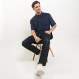 Hush Puppies Pakaian Pria Polo Kram In Navy