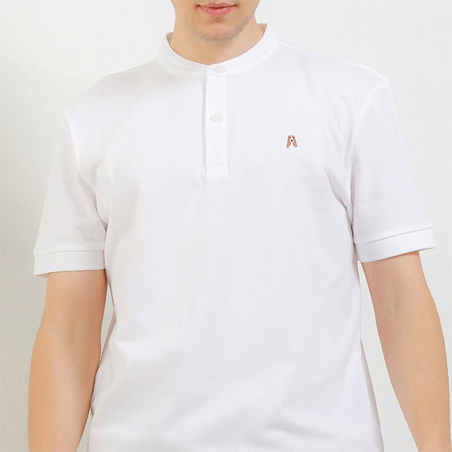 Hush Puppies Pakaian Pria Polo Limoges 3 In White