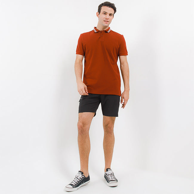 Hush Puppies Pakaian Pria Polo Piko In Maroon