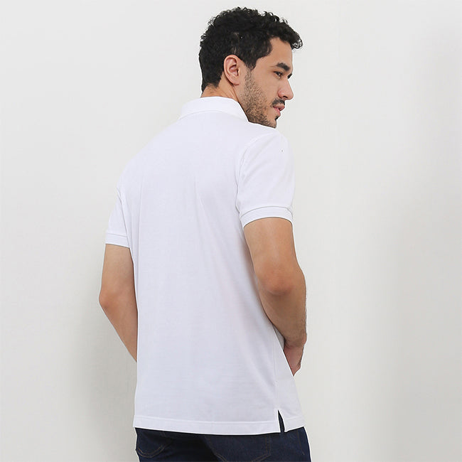 Hush Puppies Pakaian Pria Polo Farro 2 In White