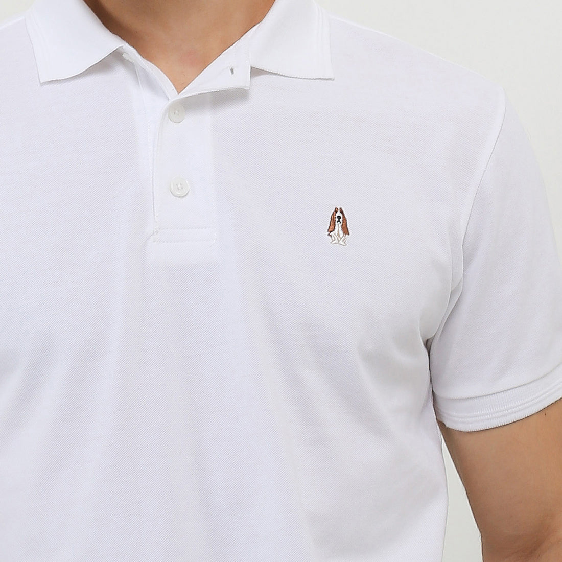 Hush Puppies Pakaian Pria Polo Farro 2 In White