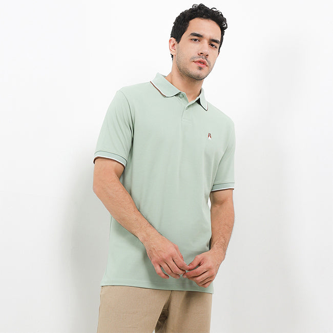 Hush Puppies Pakaian Pria Polo Cord 3 In Mint