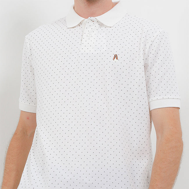 Hush Puppies Pakaian Pria Polo Bsc Buble In White