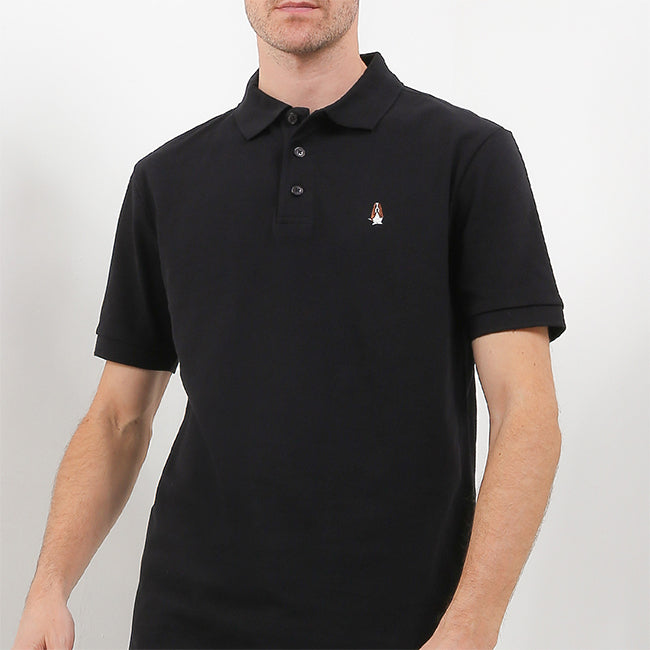 Hush Puppies Pakaian Pria Polo Bsc Tangelo In Black