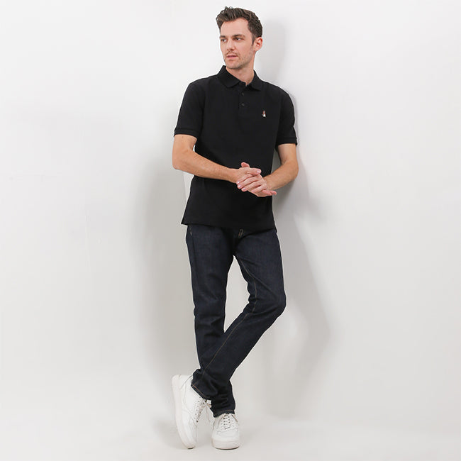 Hush Puppies Pakaian Pria Polo Bsc Tangelo In Black