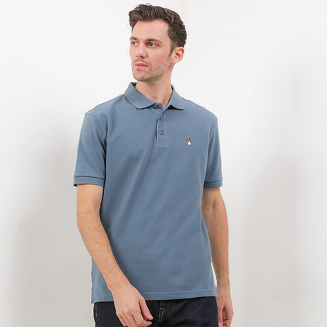 Hush Puppies Pakaian Pria Polo Bsc Tangelo In Medium Blue