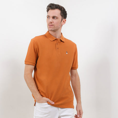 Hush Puppies Pakaian Pria Polo Bsc Tangelo In Mustard