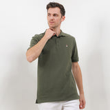 Hush Puppies Pakaian Pria Polo Bsc Tangelo In Olive
