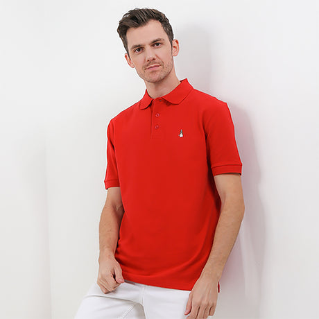 Hush Puppies Pakaian Pria Polo Bsc Tangelo In Red