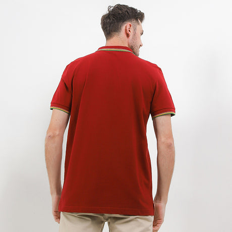 Hush Puppies Pakaian Pria Polo Bezima In Maroon