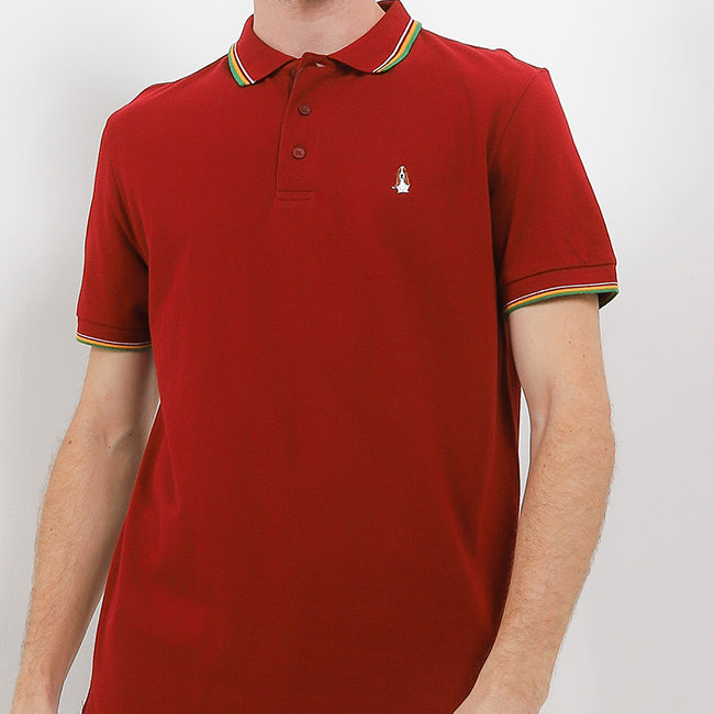 Hush Puppies Pakaian Pria Polo Bezima In Maroon