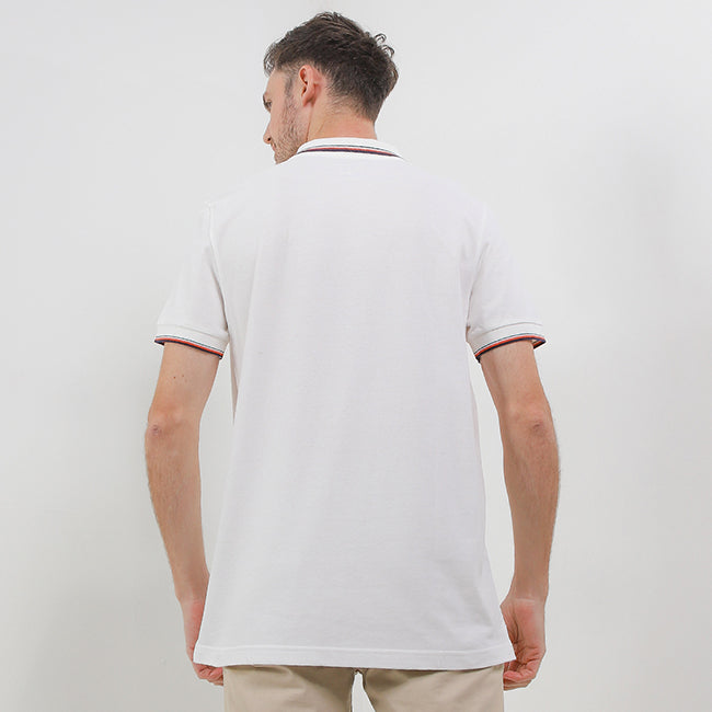 Hush Puppies Pakaian Pria Polo Bezima In White