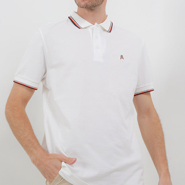 Hush Puppies Pakaian Pria Polo Bezima In White