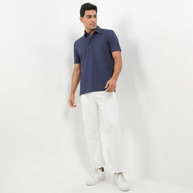 Hush Puppies Pakaian Pria Polo Howly In Navy