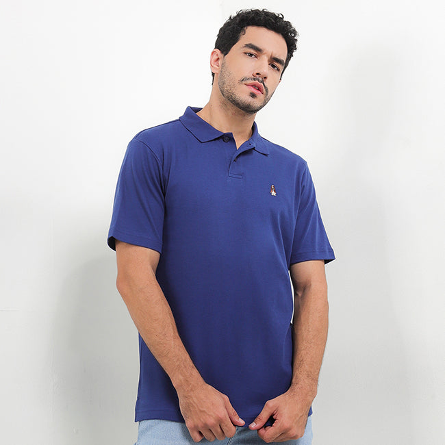 Hush Puppies Pakaian Pria Polo Bsc Jerry In Navy