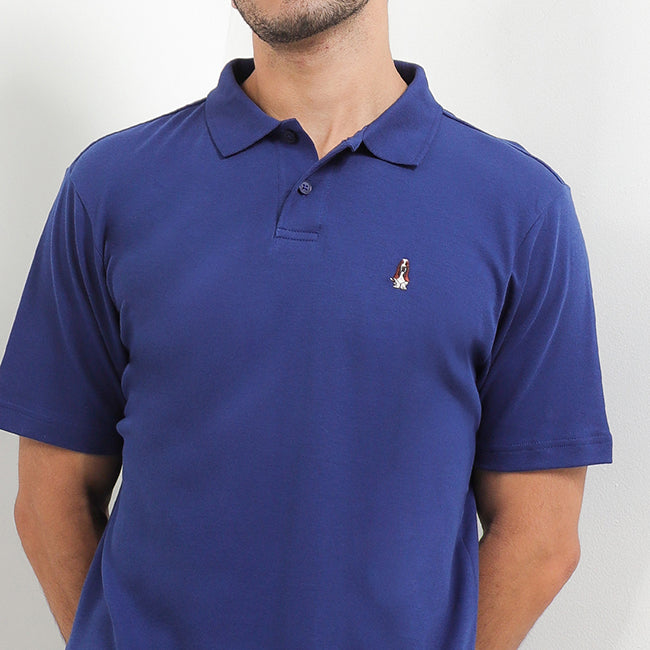 Hush Puppies Pakaian Pria Polo Bsc Jerry In Navy