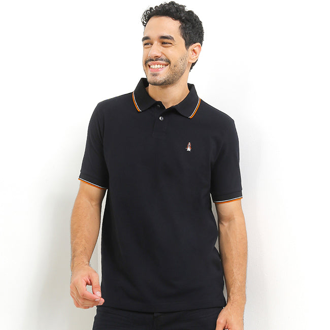 Hush Puppies Pakaian Pria Polo Cord 4 In Black