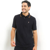 Hush Puppies Pakaian Pria Polo Cord 4 In Black