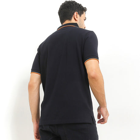 Hush Puppies Pakaian Pria Polo Cord 4 In Black