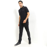 Hush Puppies Pakaian Pria Polo Cord 4 In Black