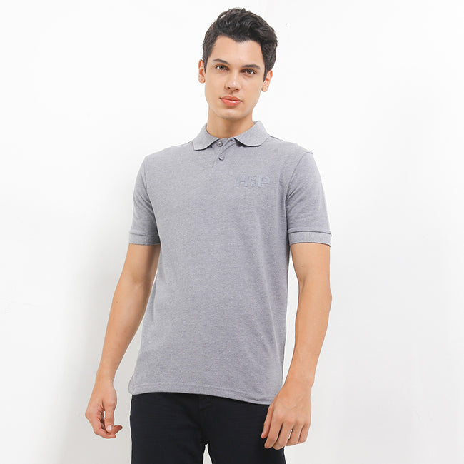 Hush Puppies Pakaian Pria Polo Pinnacle In Gray