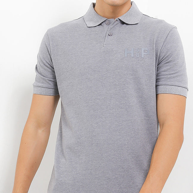 Hush Puppies Pakaian Pria Polo Pinnacle In Gray