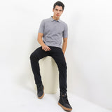 Hush Puppies Pakaian Pria Polo Pinnacle In Gray