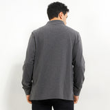 Hush Puppies Pakaian Pria Polo Bsc Omega In Dark Gray
