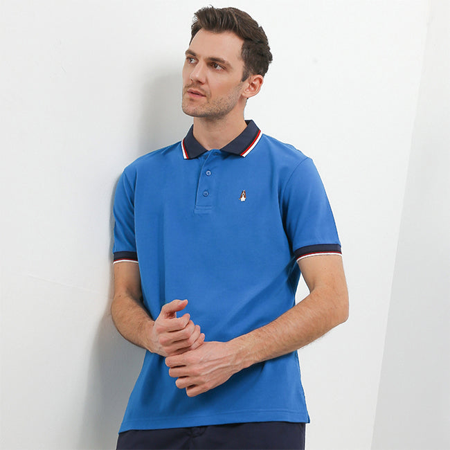 Hush Puppies Pakaian Pria Polo Daumier In Blue